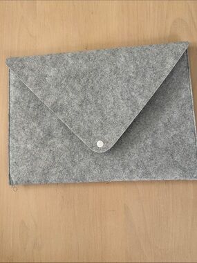Grey Felt Envelope Laptop Sleeve